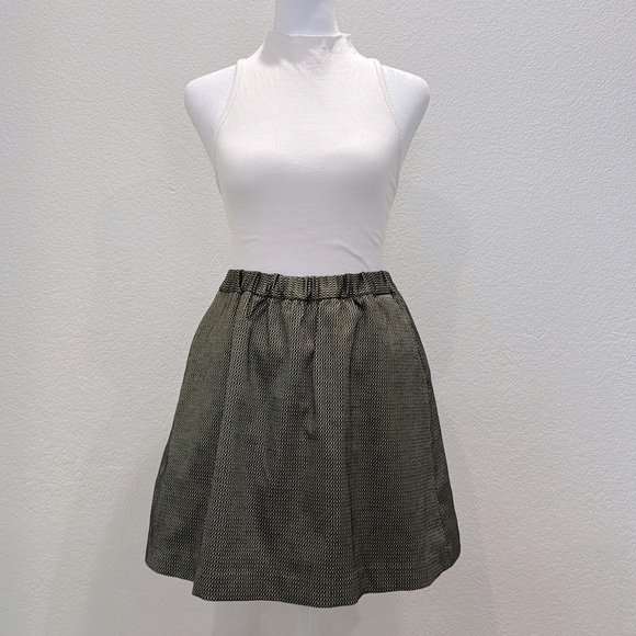 Madewell women’s high waisted black and gold skirt with pockets size extra small - Picture 1 of 5